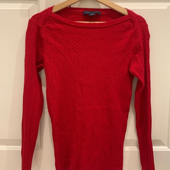 Tommy Hilfiger Red Knit Sweater - Picture 2 of 6